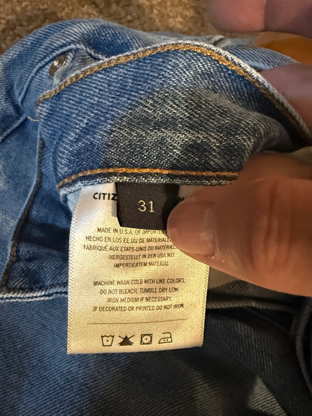 Citizens Of Humanity ANNINA jeans Light Blue with Frayed Hem - Picture 5 of 11
